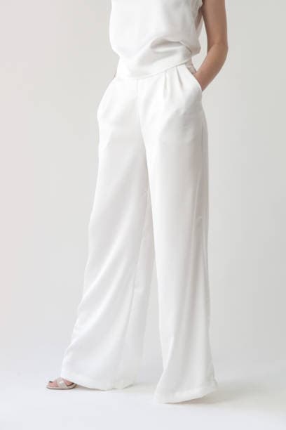 Woman wearing stylish bottoms